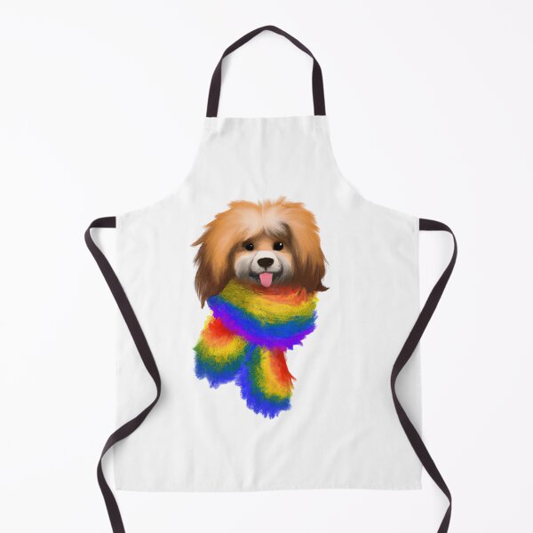 Item preview, Gay Furry Dog LGBT Pride rainbow flag designed and sold by dankbaer.