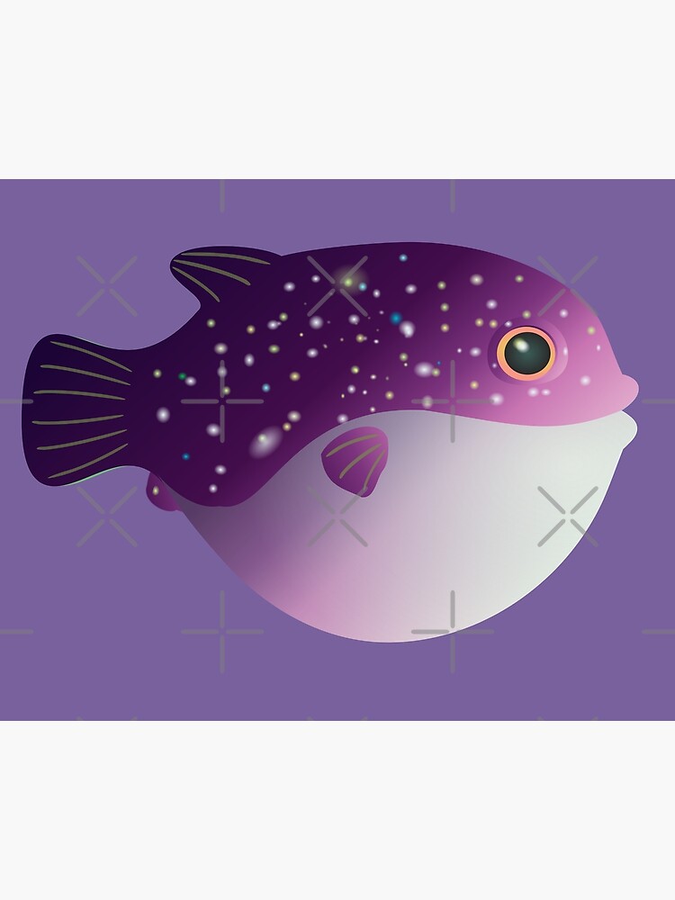 Stripey Cats Puffer Fish Card