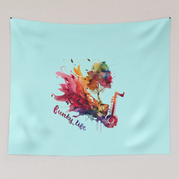Item preview, Funky Life, Watercolour Painting designed and sold by KOTOdesign.