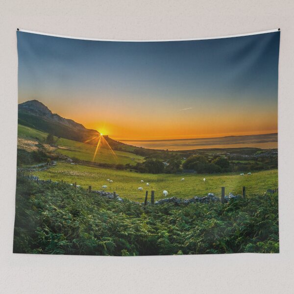 Item preview, Machlud Mynydd Gwaith Trefor Sunset designed and sold by LluniauDafyddEm.