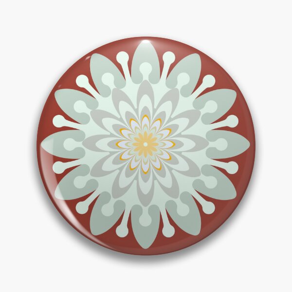 Item preview, Single flower pattern white red designed and sold by Bakkia.