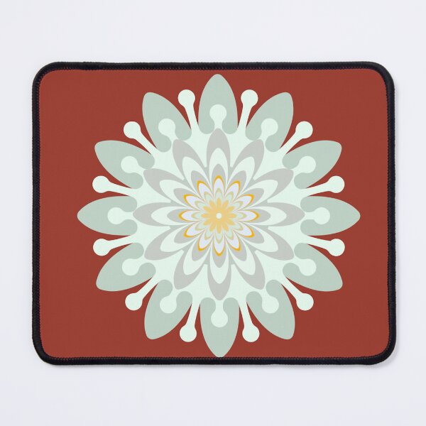 Item preview, Single flower pattern white red designed and sold by Bakkia.
