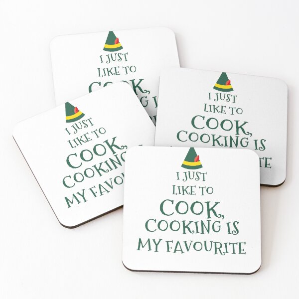 Item preview,  i just like to cook,cooking is my favourite,elf movie quote,christmas designed and sold by cutedream.