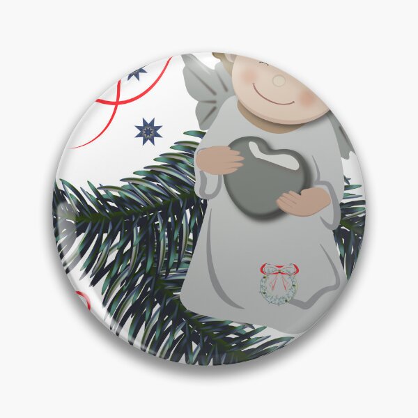 Item preview, Christmas angel, holiday illustration, festive poster, winter angel art, spiritual design designed and sold by Natairbrush.