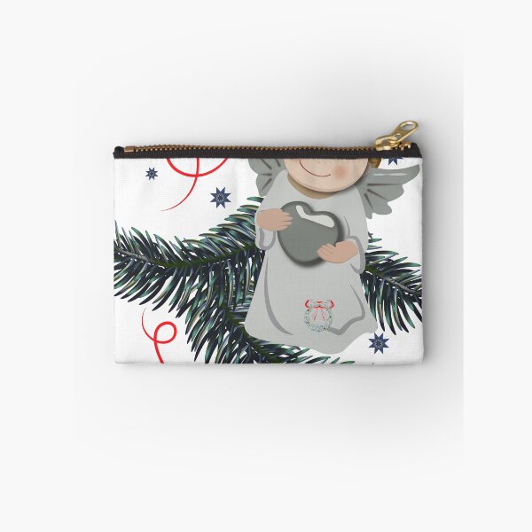 Item preview, Christmas angel, holiday illustration, festive poster, winter angel art, spiritual design designed and sold by Natairbrush.