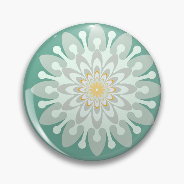 Item preview, Copy of Single flower pattern white green designed and sold by Bakkia.