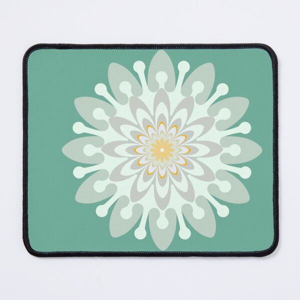 Item preview, Copy of Single flower pattern white green designed and sold by Bakkia.