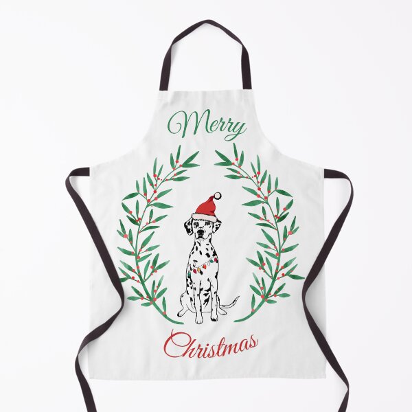 Item preview, Merry Christmas with Santa Dalmatian Dog designed and sold by SeasonalDogs.