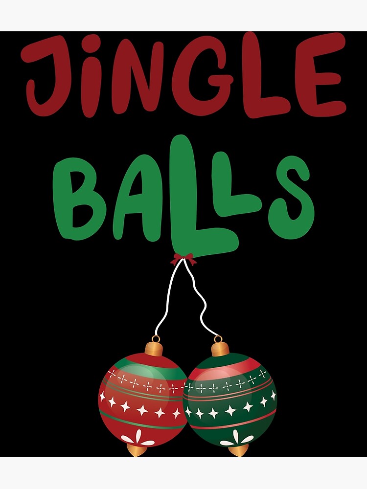 Jingle Balls Tinsel Tits Couples Christmas Matching Couple Poster For