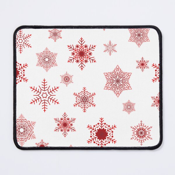 Item preview, Snowflakes - Christmas red designed and sold by WietskeWelten.