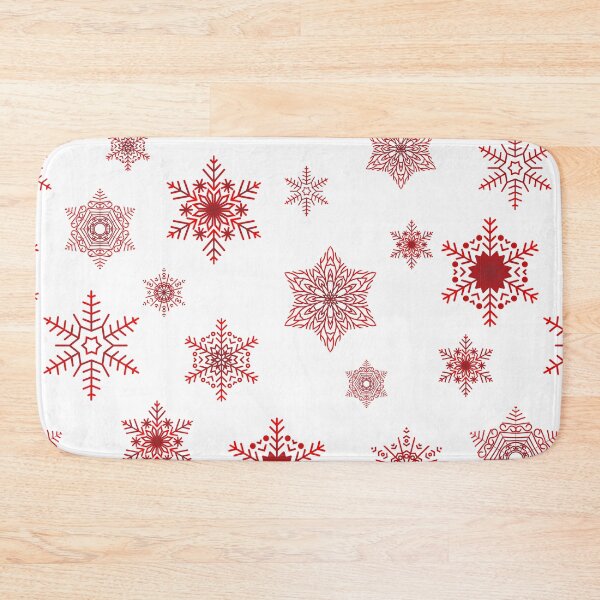 Item preview, Snowflakes - Christmas red designed and sold by WietskeWelten.