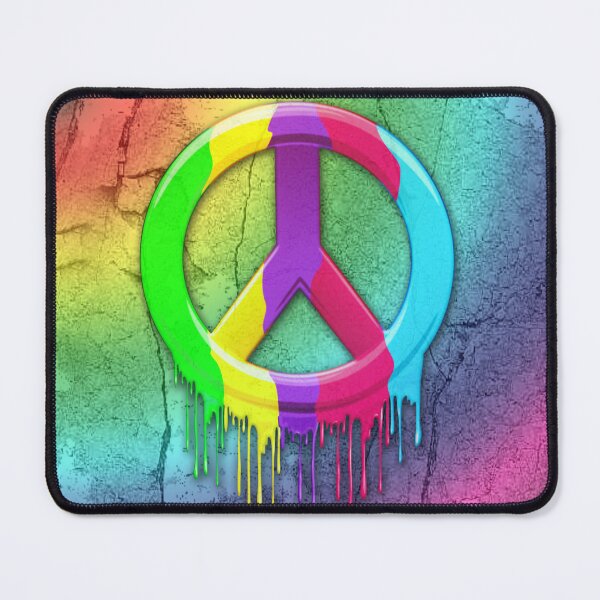 Item preview, Peace Symbol Dripping Rainbow Paint designed and sold by BluedarkArt.