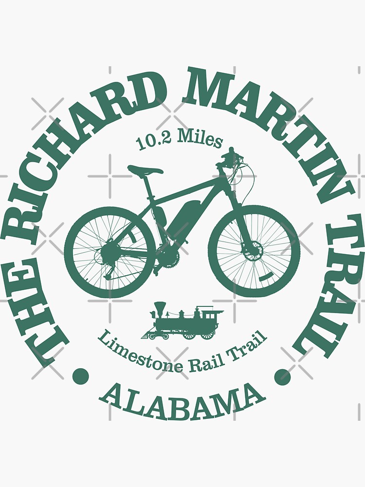 Thumbnail 3 of 3, Sticker, Richard Martin Trail (cycling) designed and sold by curranmorgan.