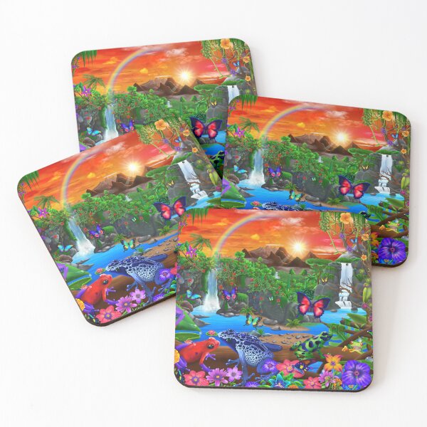 Item preview, Jungle Frogs Extended New Version designed and sold by GeraldNewtonArt.