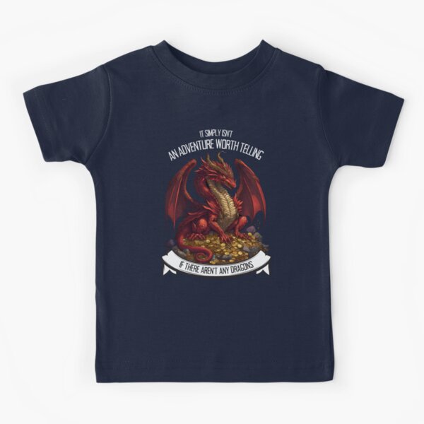 Item preview, It Simply Isnt an Adventure Worth Telling If There Arent Any Dragons - Red Dragon - Fantasy designed and sold by Fenay Designs.