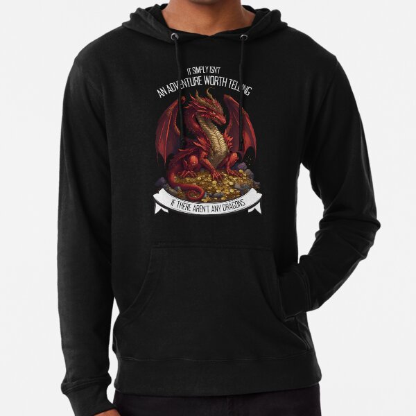 Item preview, It Simply Isnt an Adventure Worth Telling If There Arent Any Dragons - Red Dragon - Fantasy designed and sold by Fenay Designs.