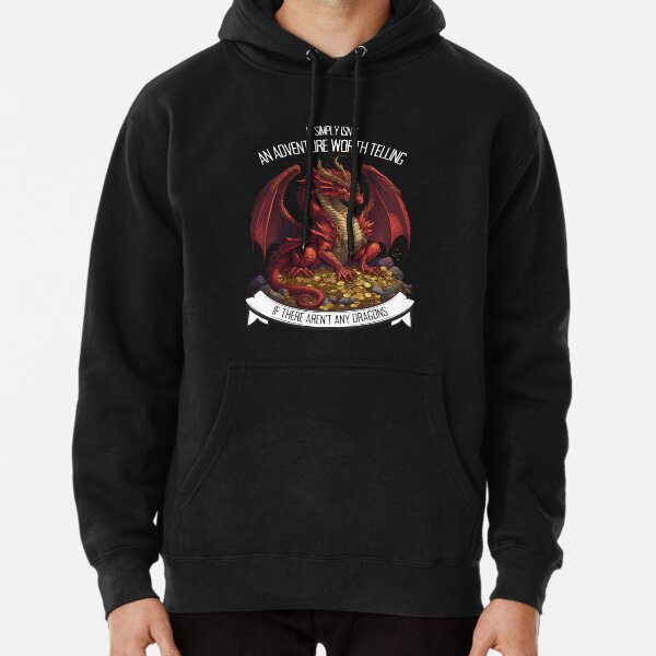 Item preview, It Simply Isnt an Adventure Worth Telling If There Arent Any Dragons - Red Dragon - Fantasy designed and sold by Fenay Designs.
