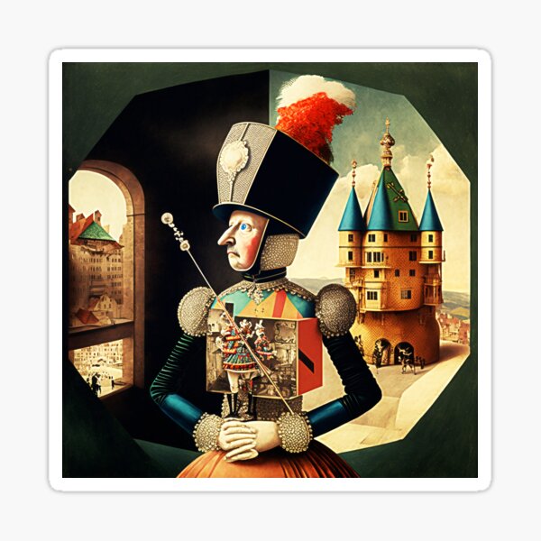 "THE NUTCRACKER SUITE COLLAGE Mid journey Ai Art" Sticker for Sale by
