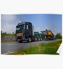 Construction truck Volvo FH16 750 Poster