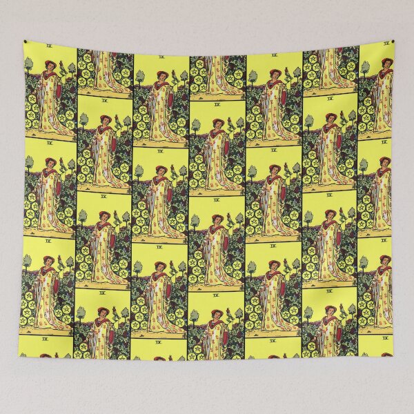 Item preview, Nine Pentacles 09 Tarot |  Nine of Coins | Nine of Pentacles Tarot  designed and sold by TeeARTHY.