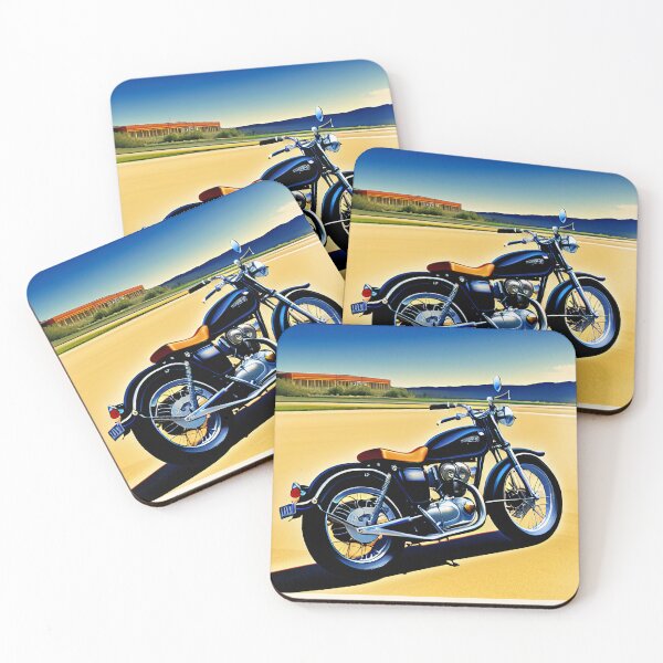 Item preview, 80s Vintage Style Black Cruiser Motorcycle  designed and sold by BAYFAIRE.