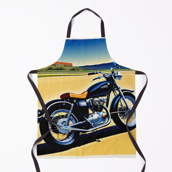 Item preview, 80s Vintage Style Black Cruiser Motorcycle  designed and sold by BAYFAIRE.