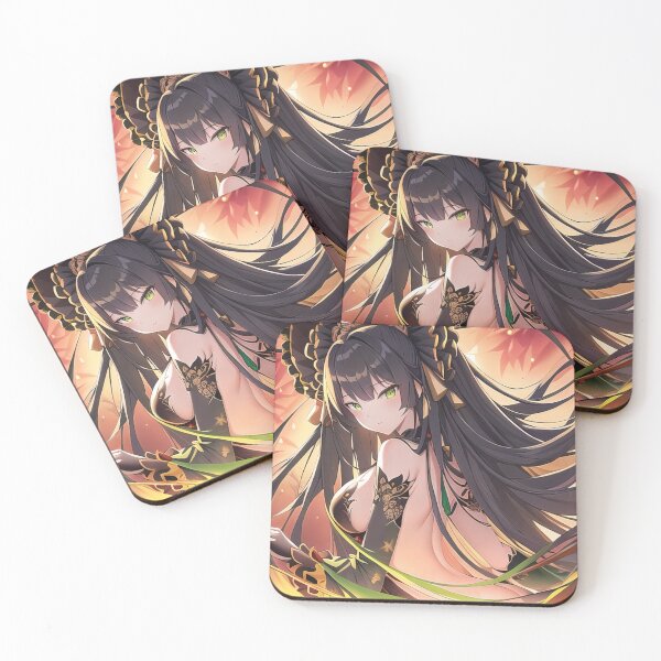 Aperçu de l'œuvre Anime girl aux longs cheveux noirs créée et vendue par 100PercentOtaku.