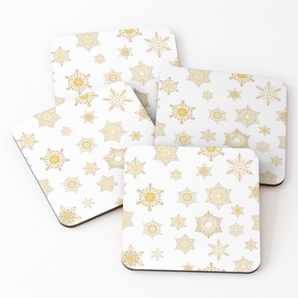 Item preview, Snowflakes - Gold designed and sold by WietskeWelten.