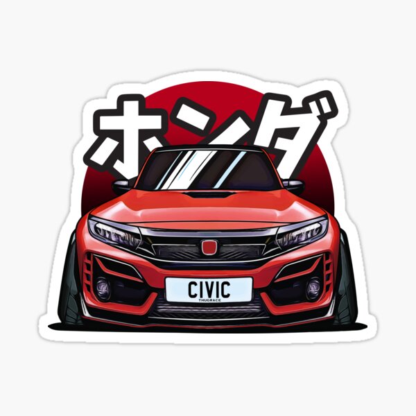 Vinyl Racing Decal Sticker For Type R Logo Honda Civic Acura Auto Car Turbo  JDM