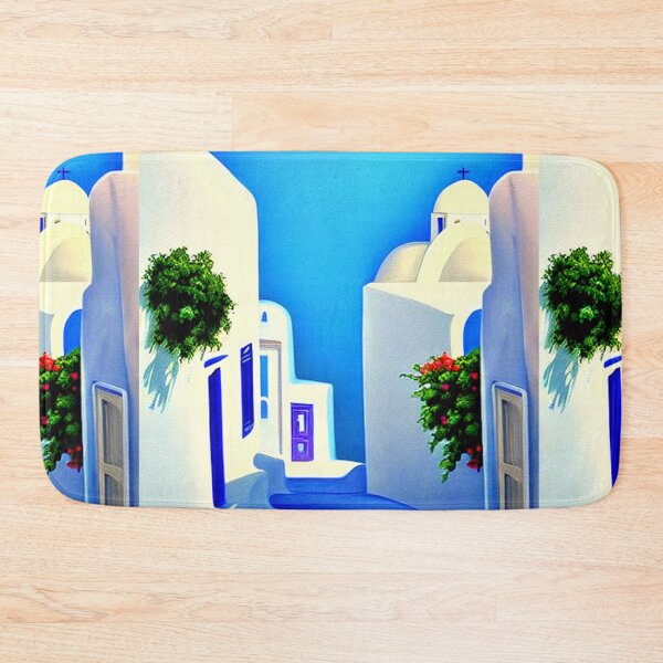 Item preview, Santorini Street 2 - Throw Pillows and Prints.  designed and sold by ScatterHub.