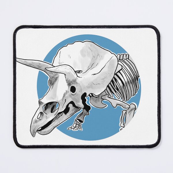 Item preview, Triceratops skeleton blue designed and sold by Paleo-parallax.
