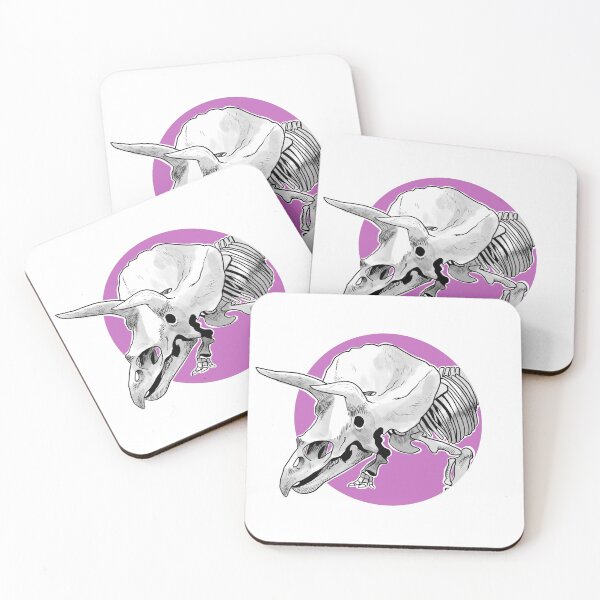 Item preview, Triceratops skeleton purple designed and sold by Paleo-parallax.