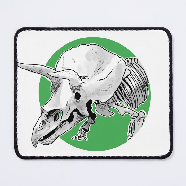 Item preview, Triceratops skeleton green designed and sold by Paleo-parallax.