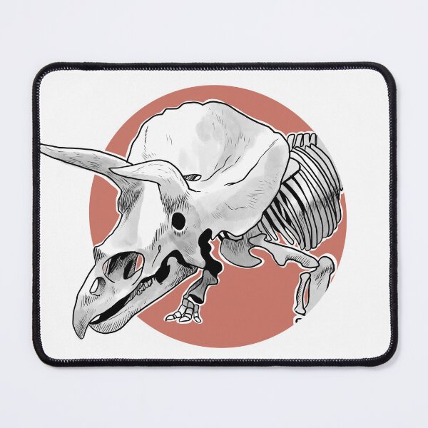 Item preview, Triceratops skeleton red designed and sold by Paleo-parallax.