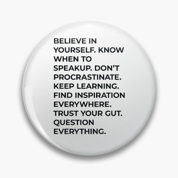 Item preview, Believe in yourself good classic advice designed and sold by hockeng.