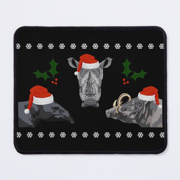 Item preview, Ugly Christmas Sweater - Rhino, Tapir, Babirusa designed and sold by GeoCreate.