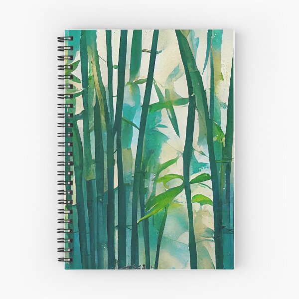 Item preview, Bamboo forest - green relaxing floral pattern in loose watercolor designed and sold by aricutcia.