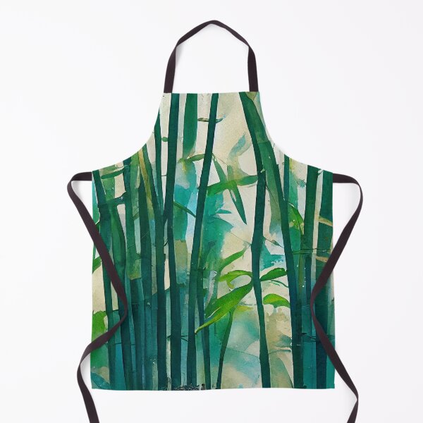 Item preview, Bamboo forest - green relaxing floral pattern in loose watercolor designed and sold by aricutcia.