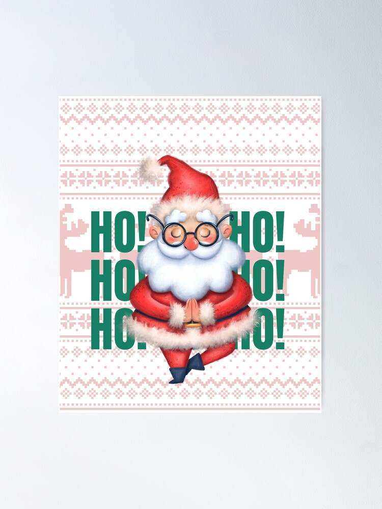 HO HO HO! Merry Christmas - Vintage Santa Claus | Greeting Card