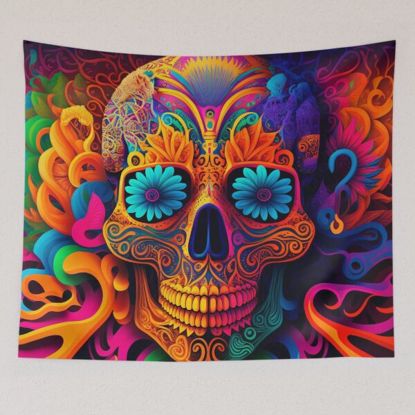 Item preview, Colorful Skull designed and sold by James Vernon.
