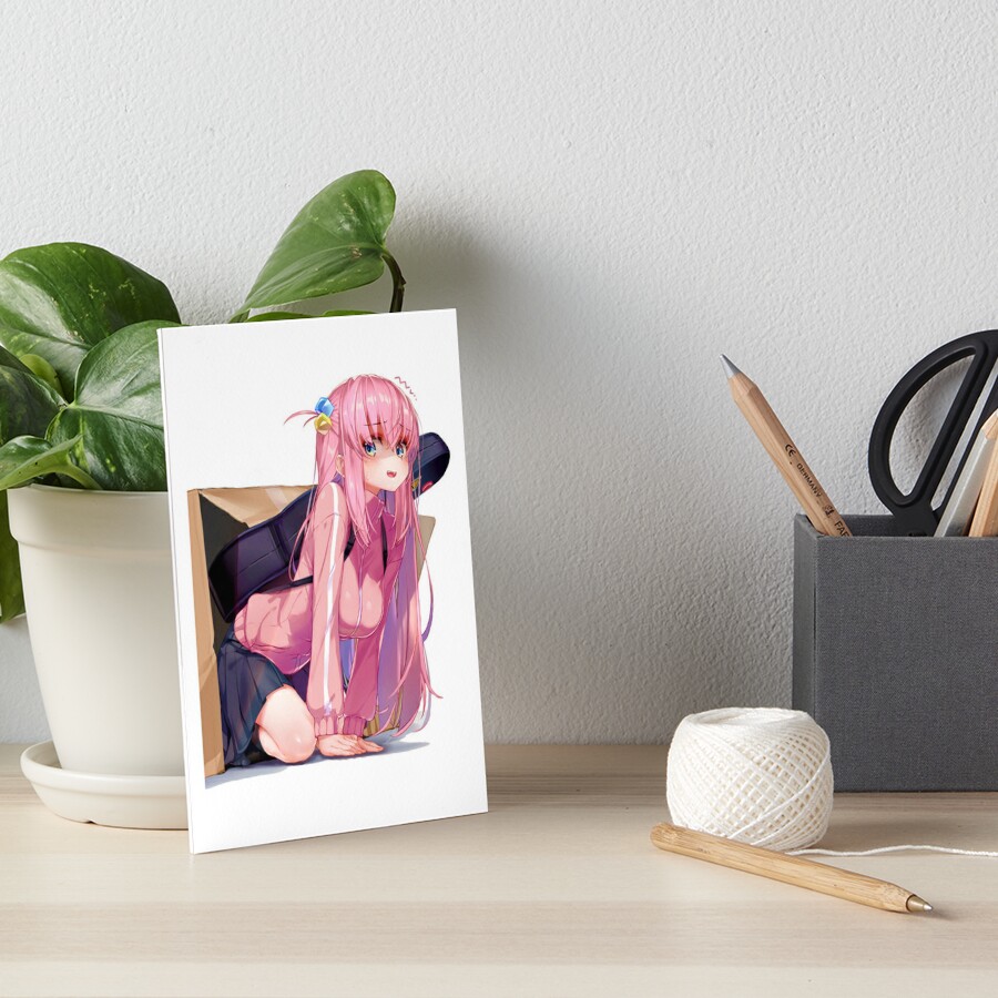 hitori bocchi sitting  Art Board Print for Sale by dauriru