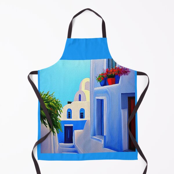 Item preview, Santorini Street 3 - Throw Pillows and Prints. designed and sold by ScatterHub.