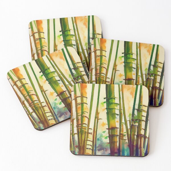 Item preview, Bamboo forest - relaxing japan floral art in loose watercolor  designed and sold by aricutcia.
