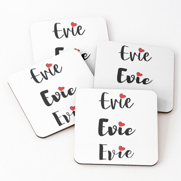 Item preview, Evie Name Cute Mini Heart Triple Fonts designed and sold by 27th-Tee.