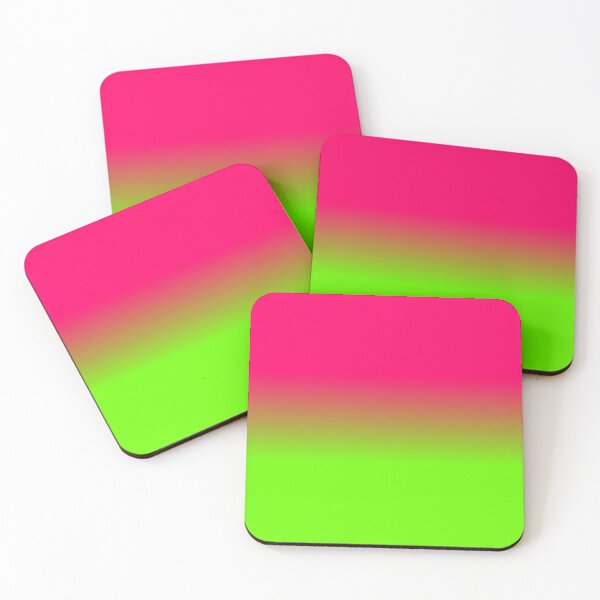 Item preview, Neon Pink and Neon Green Ombré  Shade Color Fade designed and sold by podartist.