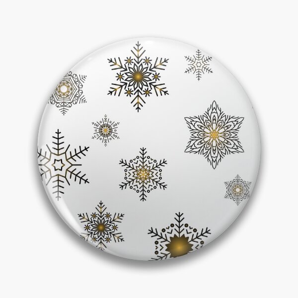 Item preview, Snowflakes - Golden black designed and sold by WietskeWelten.
