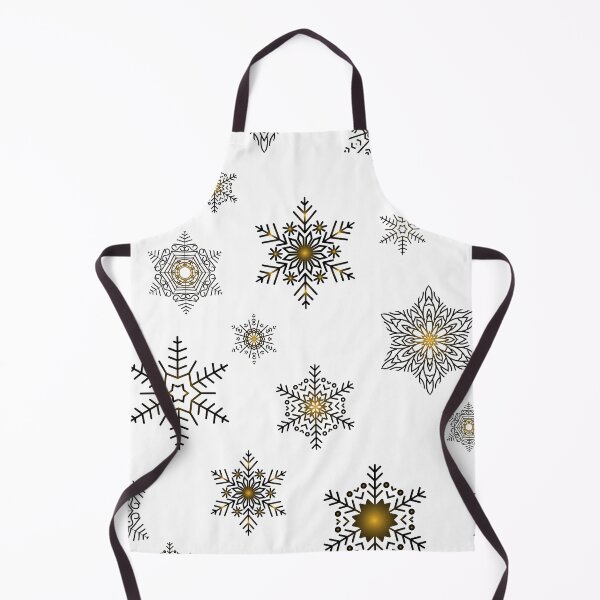Item preview, Snowflakes - Golden black designed and sold by WietskeWelten.