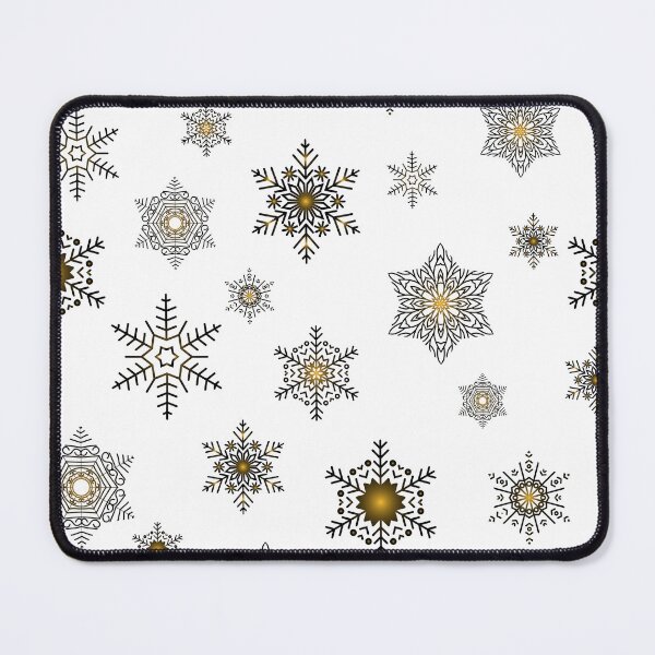 Item preview, Snowflakes - Golden black designed and sold by WietskeWelten.