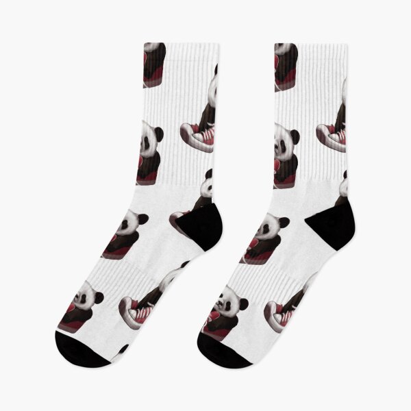 Aperçu de l'œuvre Ours panda avec des chaussures rouges créée et vendue par Kilianhervas.