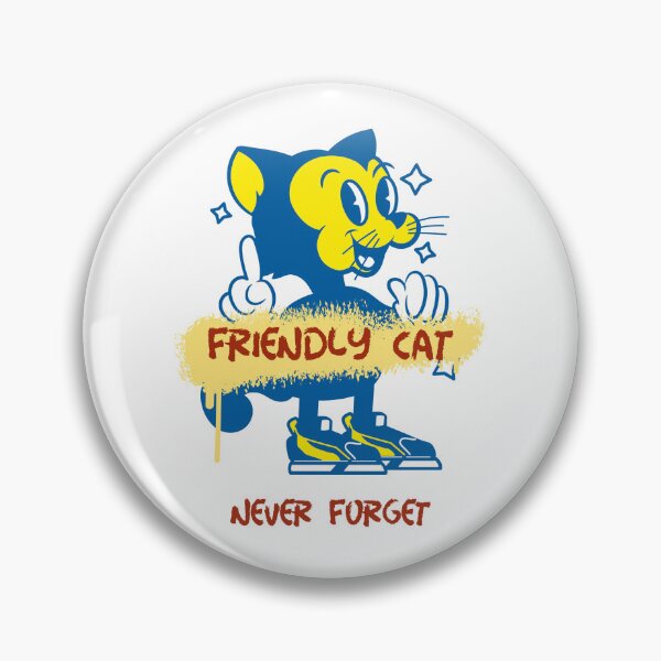 Item preview, friendly cat never forget designed and sold by Eugenie974.
